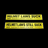 Helmet Law Stickers